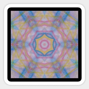 P22C, Abstract Geometric Colorful Unique Original Zen Contemporary Art Sticker